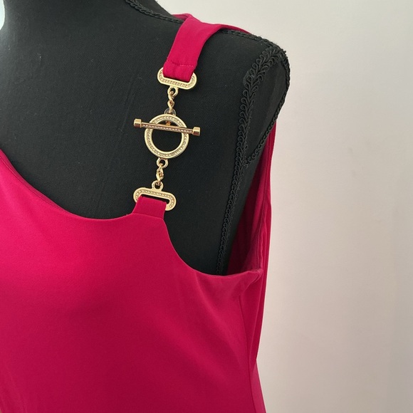 Ivanka Trump Fuchsia One-Shoulder Dress - Picture 3 of 7